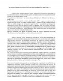 Dissertation de Géopolitique Guerre et Paix