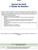 Carnet de bord gestion