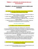 L’intégration de l’entreprise dans son environnement