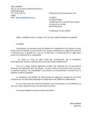 Lettre de candidature