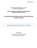 Epistémologie - La relation de la science à l'Homme