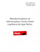 Retroformulation et reformulation d’une crème capillaire de type Pento.