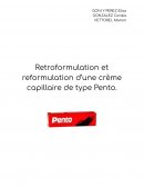 Retroformulation et reformulation d’une crème capillaire de type Pento.