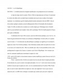 Cours droit constitutionnel : La Ve République