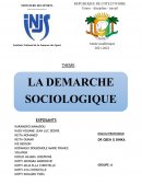 La démarche sociologique