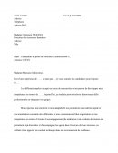 Lettre de candidature