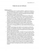 Etude de cas sur la Russie: Exsercices