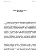 Le Mariage - la princesse de Montpensier