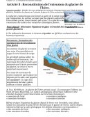 Reconstitution de l’extension du glacier de l’Isère : La complexité du système climatique