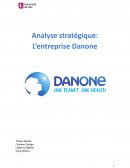 Présentation de l'entreprise Danone et son analyse stratégique