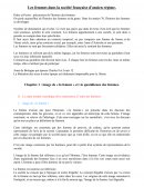 Les femmes dans la société française d'ancien régime.