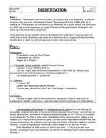 En Quoi Le Combat D Olympe De Gouge Se Rapproche De Celui De Flora Tristan Dissertation Kylian Delaval