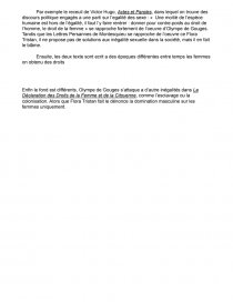 En Quoi Le Combat D Olympe De Gouge Se Rapproche De Celui De Flora Tristan Dissertation Kylian Delaval