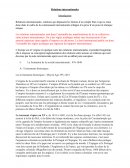 Histoire de la Republique : Relations internationales