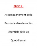 Accompagnement de la personne dans les actes Essentiels de la vie Quotidienne. / AES