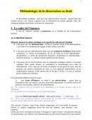 Méthodologie dissertation en droit