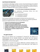 La maintenance informatique