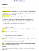 Droit des obligations : Définition et classification des obligations