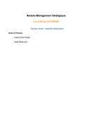 Management stratégique : secteur matériel médicament