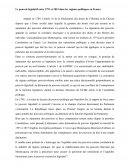 Le pouvoir législatif entre 1791 et 1815 dans les régimes politiques en France