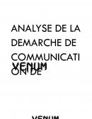 Analyse de la démarche de communication de VENUM