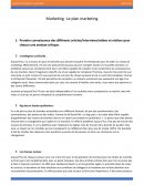 Plan marketing - Etudes critiques et glossaire
