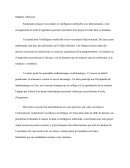 Lettre de motivation / Intelligence artificielle