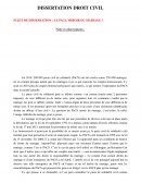 Dissertation droit civil PACS et mariage