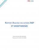 Rapport Analyses des actions AGF ET KRISPYKREME