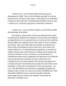 Histoire vrai », une nouvelle réaliste écrite par guy de Maupassant en 1882