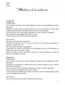 Atelier d'écriture type