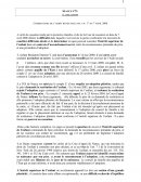 La filiation, commentaire d'arret