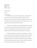 Lettre de motivation / stage d'observation sur une durée de 8 semaines