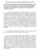 Dissertation les Fleurs du Mal / Charles Baudelaire (1821-1867)