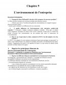 L’environnement de l’entreprise / Correction