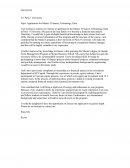 Lettre de motivation - Master 2