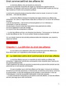 Droit Commercial /roit des affaires