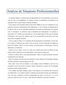 Analyse de Situations Professionnelles