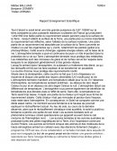 Rapport Enseignement Scientifique