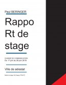 Rapport de stage Communication ville de sélestat