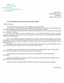 Lettre de motivation / recherche d'une alternance dans le secteur des activités sportives