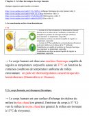 Le bilan thermique du corps humain