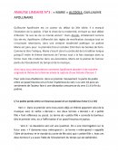 Analyse linéaire de Guillaume Apollinaire / Marie