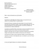 Lettre de motivation job étudiant