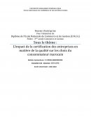 L’impact de la certification des entreprises en matière de la qualité sur les choix du consommateur marocain