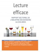 Lecture efficace : Rapport sectoriel du marché des boissons alcoolisées