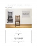 Joseph Kosuth - One and three chairs