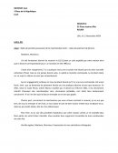 Communication orale : Refus de prendre possession de la marchandise livrée – refus de paiement de facture.