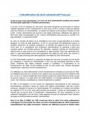 L’identification du droit administratif français