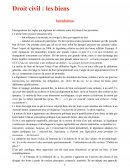 Droit civil : les biens
